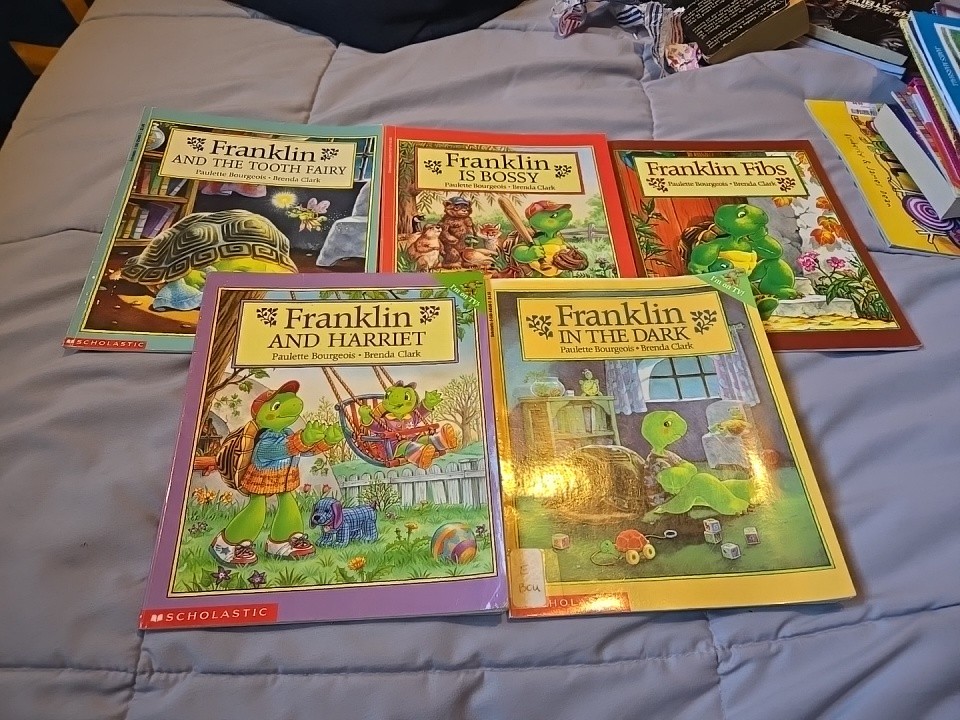 5 Franklin's Books by Paulette Bourgeois & Brenda Clark. Franklin The Turtle
