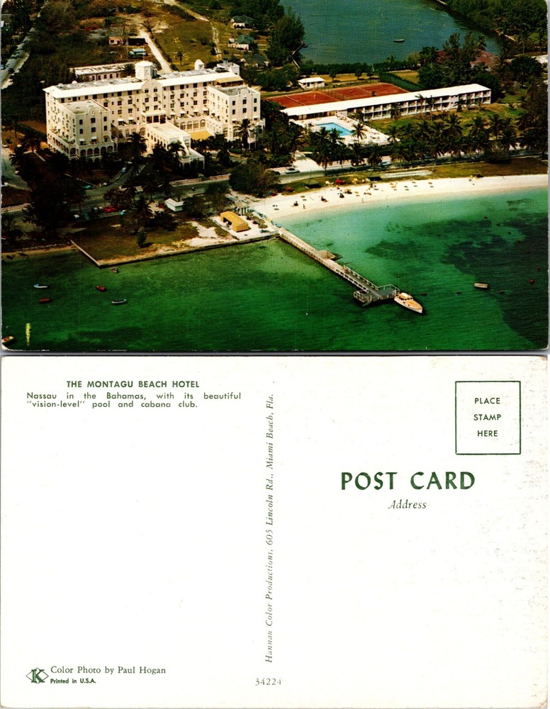 Montagu Beach Hotel Nassau Bahamas Postcard