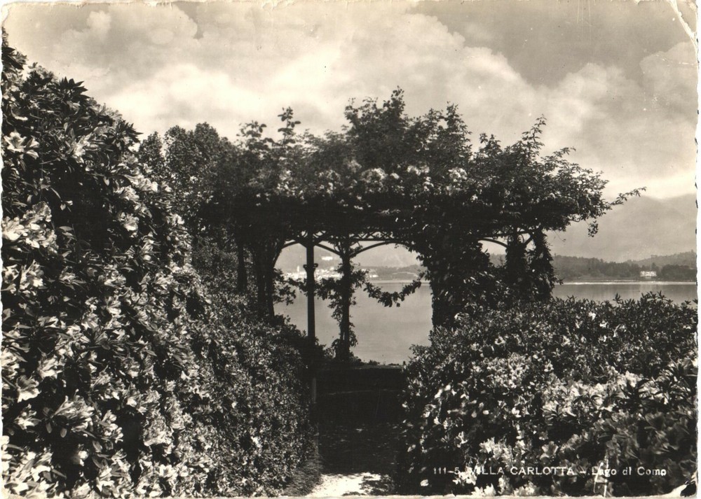 View of The Sea From Villa Carlota, Lake Como, Italy Postcard