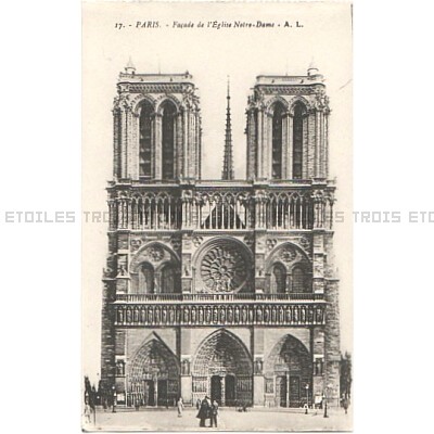 Notre Dame Cathedral Paris France Postcard c.1900