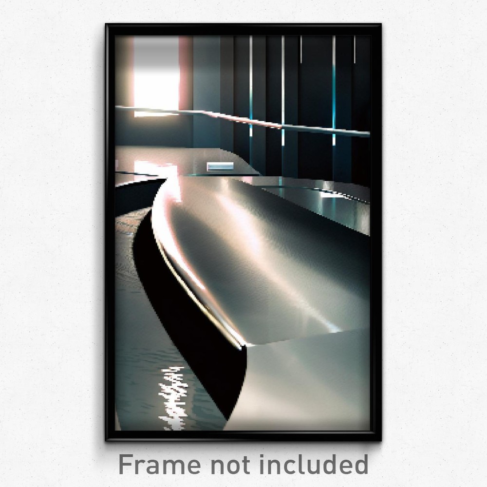 8-Bit Psychedelic Pixel Art Poster - Glossy Berth Trippy Gamer Print