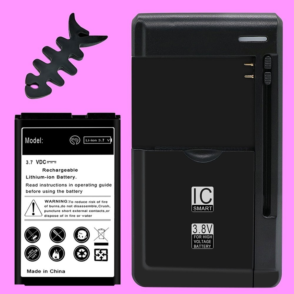 1850mAh Rechargeable Li-ion Battery Wall Charger Winder for Cricket LG True B460