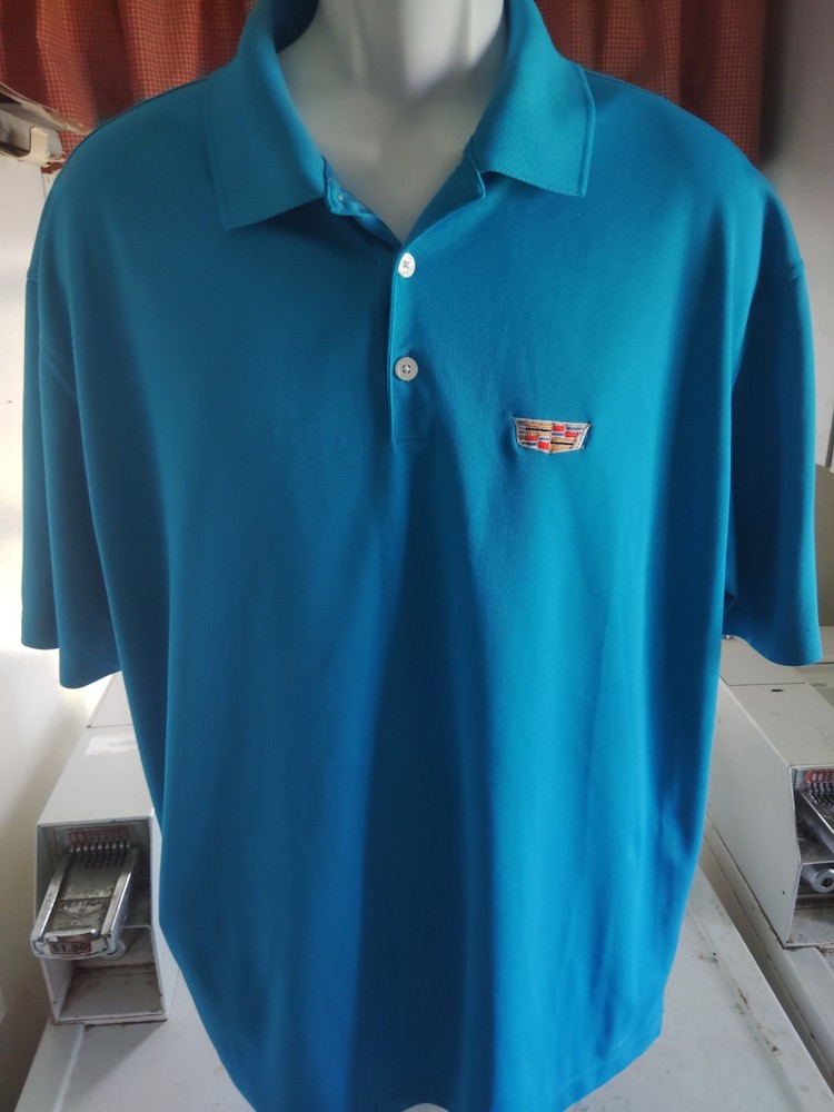 Nike Golf Mens Polo Shirt Cadillac Logo X