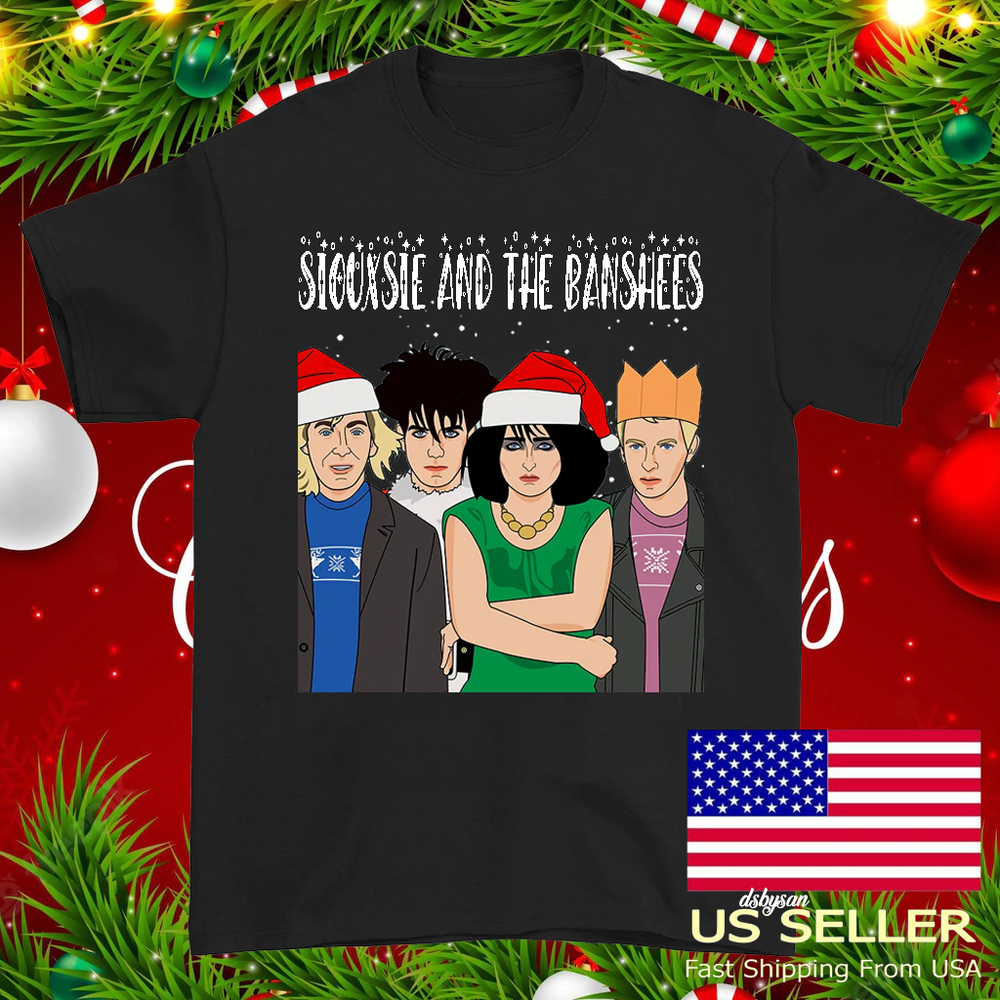 CHRISTMAS Siouxsie and the Banshees band artwork black T-shirt XX522