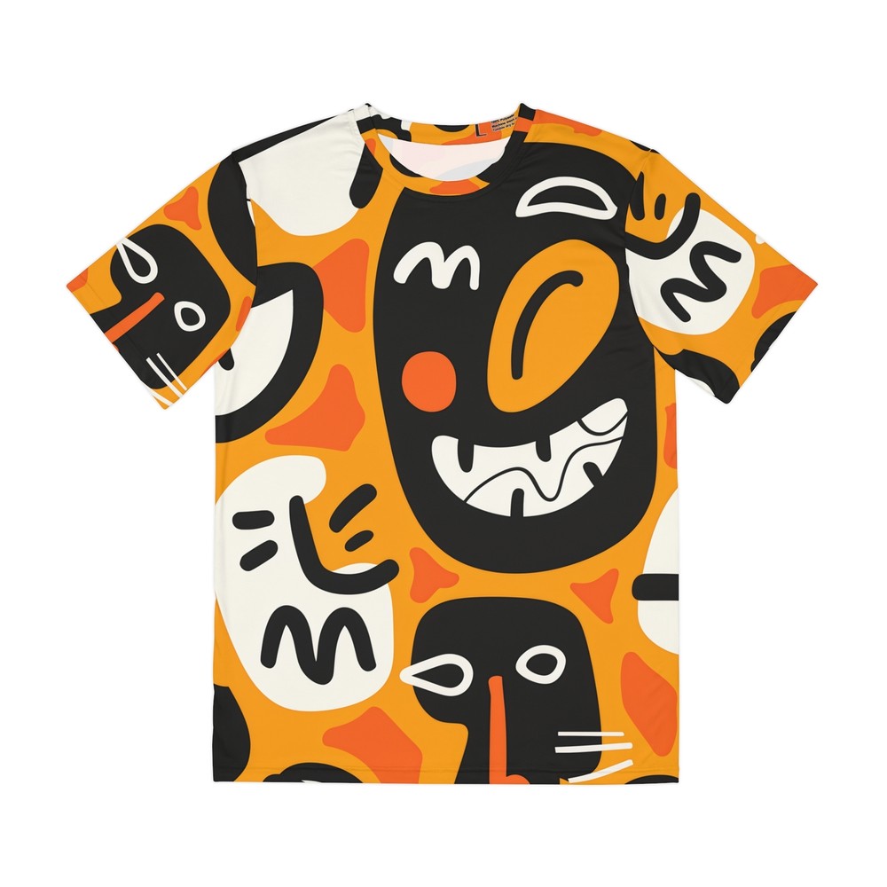 Giggle Giggle Abstract Graphic Cartoon Men's Polyester Tee Shirt-image