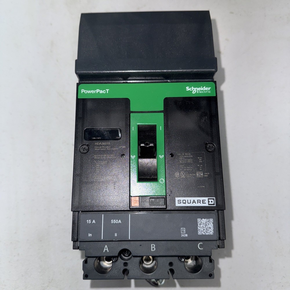 Schneider Electric PowerPact HDA36015 15amp 3Phase 600Volt