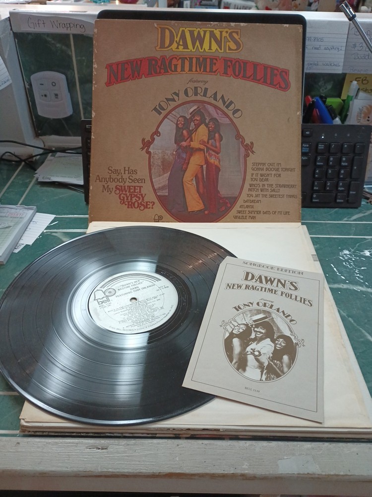 Dawns New Ragtime Follies Featuring Tony Orlando Vintage Vinyl LP Record