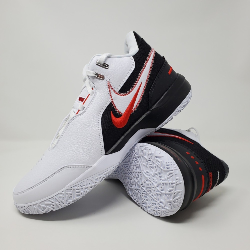 Nike LeBron NXXT Gen AMPD First Game Men's Size 10.5 White Black Red FJ1566-100