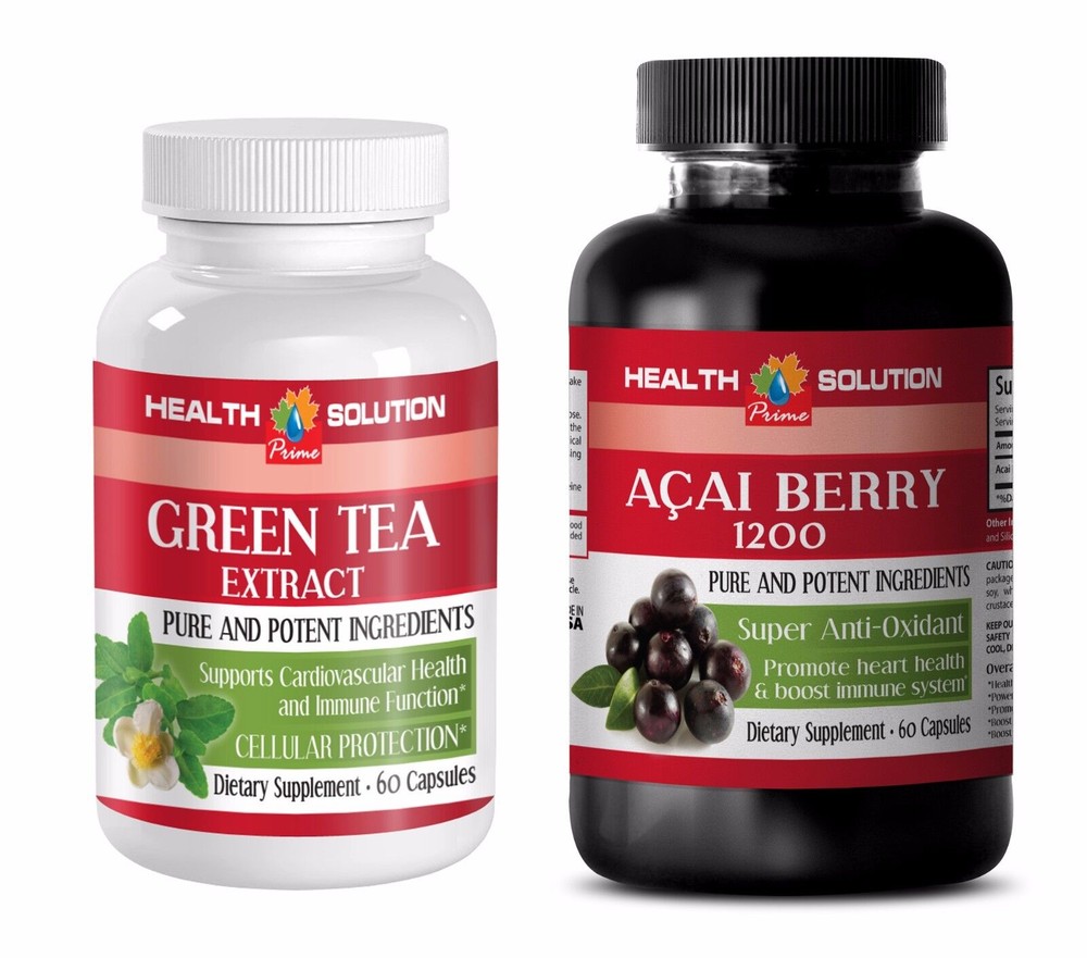 anti-aging essential oil - GREEN TEA – ACAI BERRY COMBO 2B - acai pills