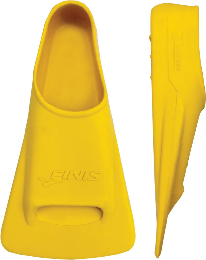 Zoomers Gold Swim Training Fins - Short Blade Design for Speed & Conditioning -