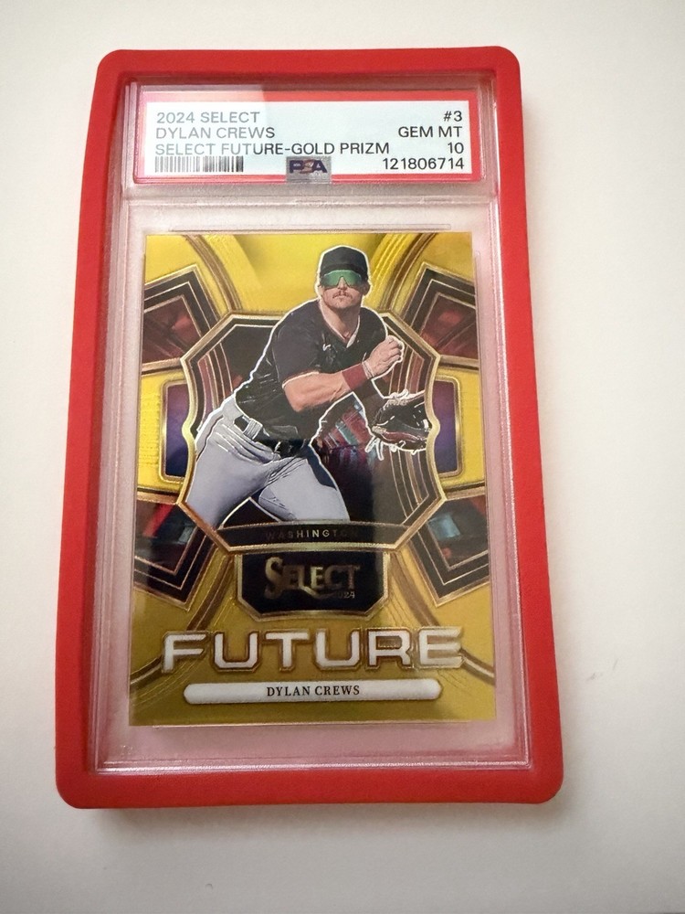 2024 Panini Select - Select Future Dylan Crews#3 Gold Vinyl Prizm /10(RC)PSA 10!