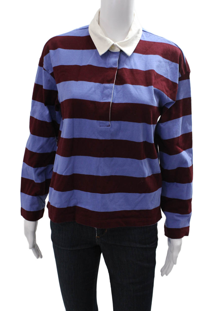 J Crew Mens Point Collar Striped Button Down Cotton Long Sleeve Shirt Size SFree Shipping in US $100+ Orders | $6.95 Orders Below