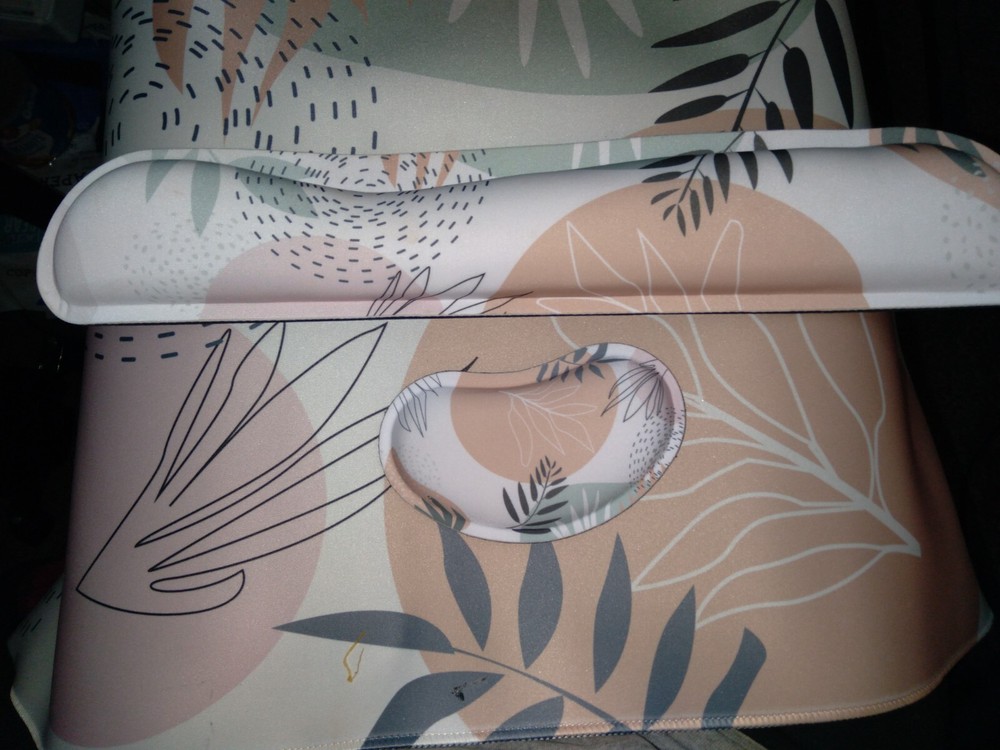 Ergonomic 3-in-1 Memory Foam Keyboard Wrist Rest with Large Mouse Pad Support