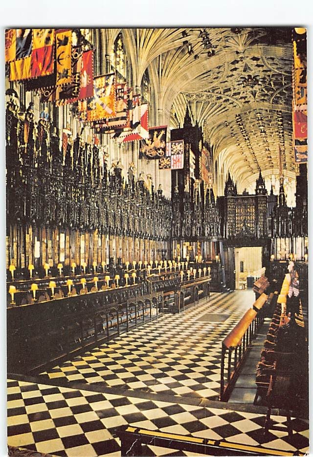 Postcard The Quire St. George's Chapel Windsor England