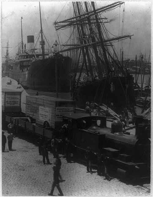 Photo:Buenos Aires Argentina Shipping Docks 1910s Steamship Cargo Port