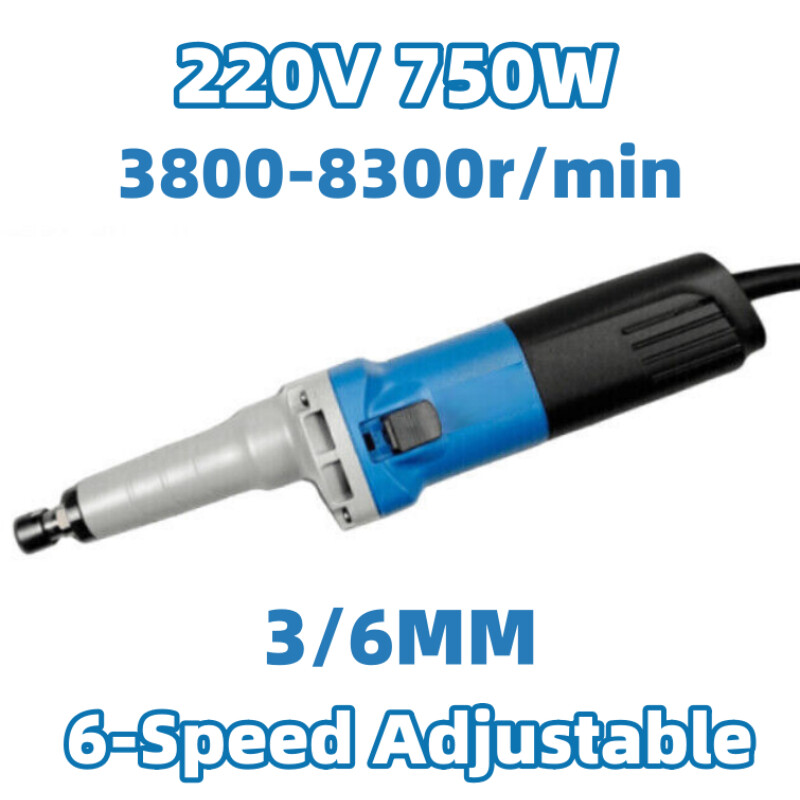 750W 6-Speed Adjustable Electric Straight Handheld Die Grinder