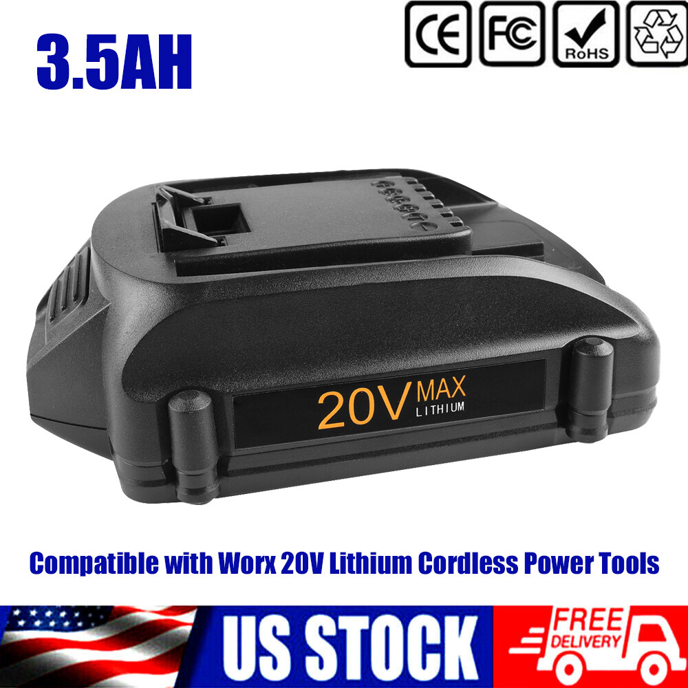 20V 3.5Ah Max Lithium Battery for WORX WA3525 WA3520 WA3575 Power Tools