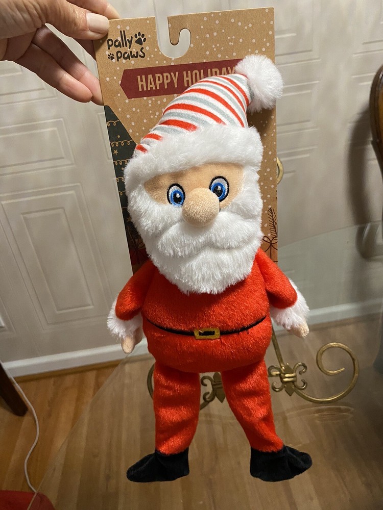 Pally Paws ~ Christmas/Holiday~ Santa Squeaky Dog Toy 15”