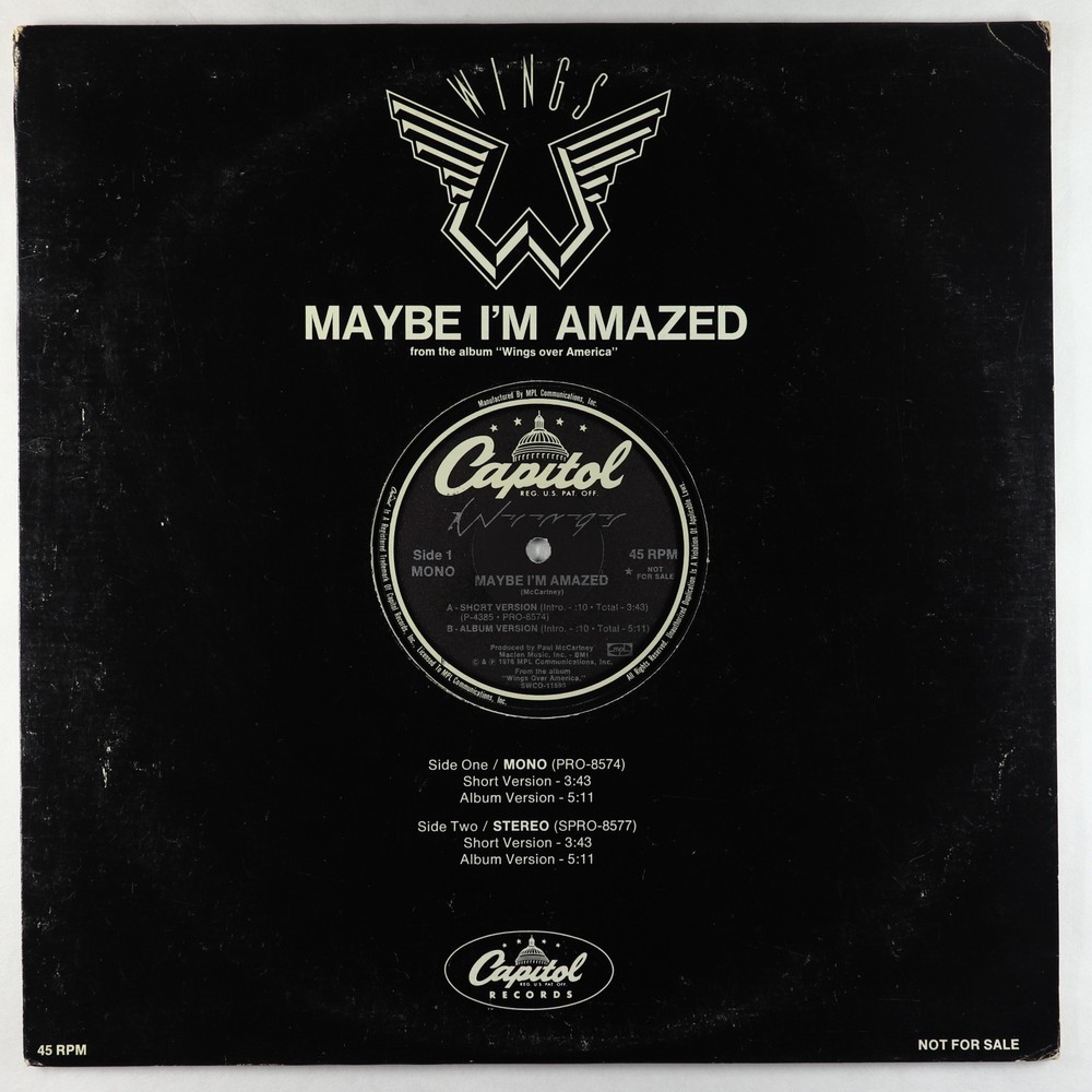 Wings - Maybe I'm Amazed 12