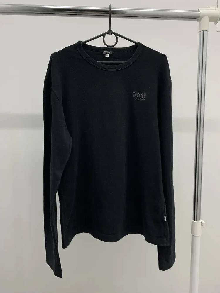 Vintage Versace Jeans Couture Black Long Sleeve Tshirt Size XXL