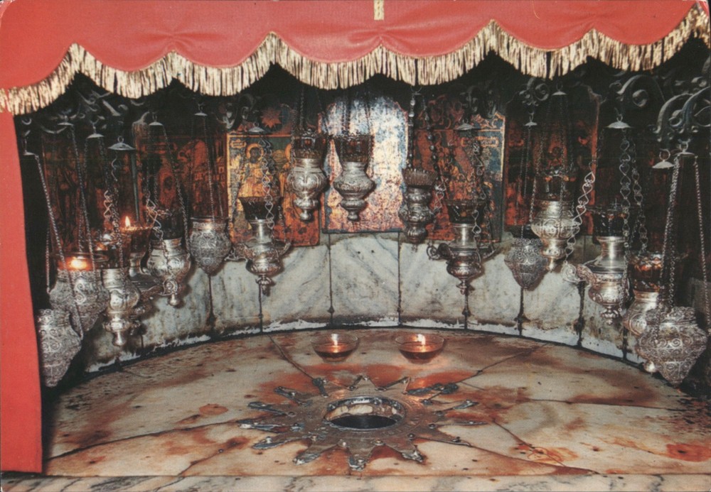 Bethlehem, Palestine Star of Bethlehem, Grotto the Nativity Vintage Postcard