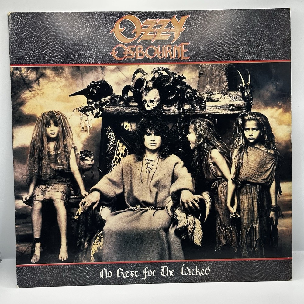 OZZY OSBOURNE No Rest for the Wicked 1988 LP 1st US Press VG+/EX CLEAN VINYL HTF