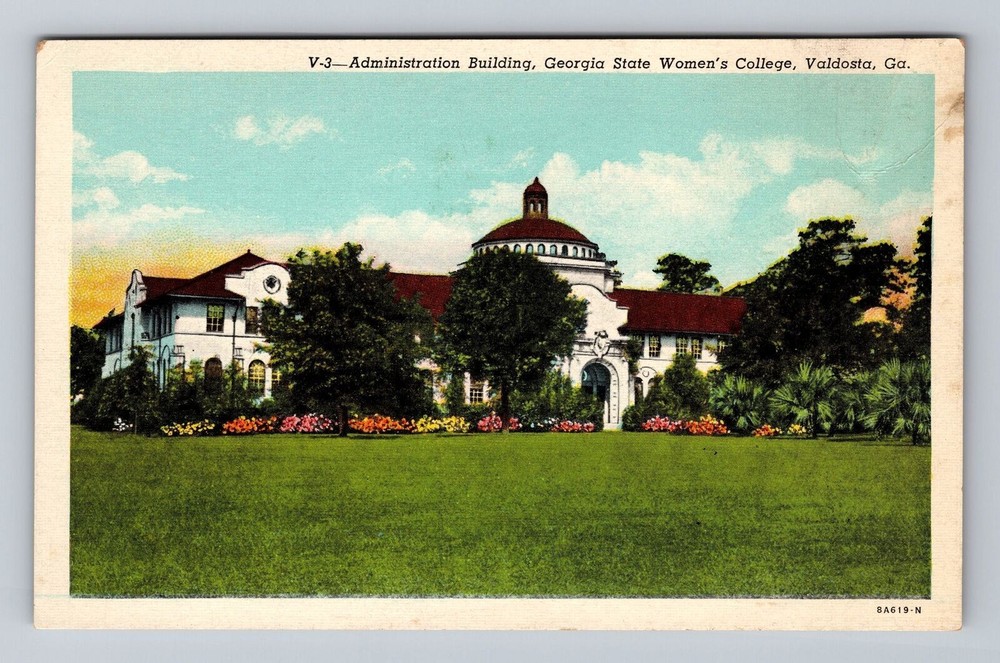 Valdosta GA-Georgia Georgia State Womens College Admin Building Vintage Postcard