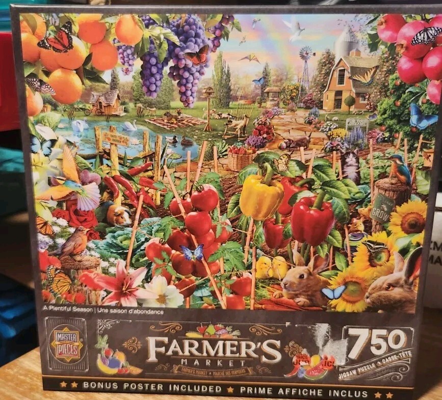 Masterpieces Farmer's Market A PLENTIFUL SEASON 750 Piece Puzzle