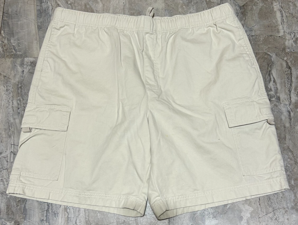 Croft & Barrow Light Beige Hiking Cargo Utility Shorts Sz 40