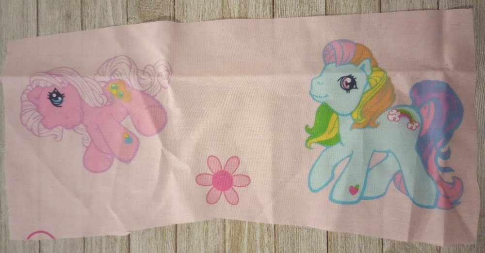 my little pony fun fabric 18 x 8 inch 1pc new