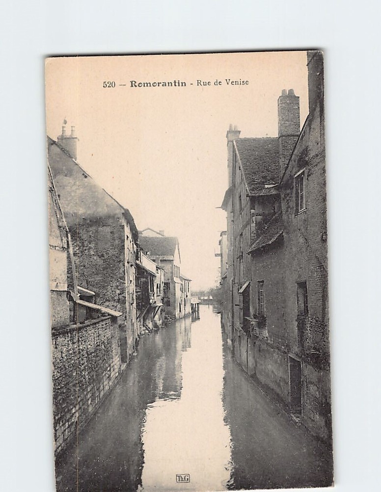 Postcard Rue de Venise Romorantin-Lanthenay France