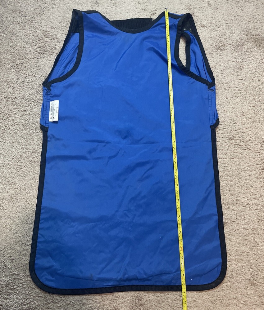 BAR RAY PRODUCTS, X-Ray Full Body Lead Apron, Large, Blue. Made in USA