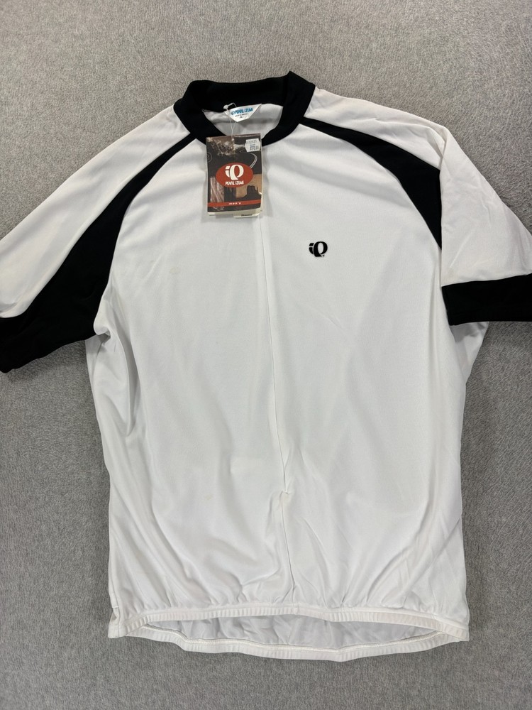 NWT Pearl Izumi PODIUM 3/4 Zip Short Sleeve Cycling Jersey (Men's XL) White