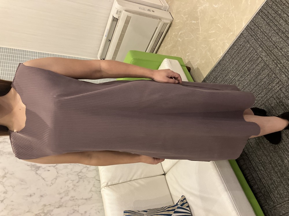 ISSEY MIYAKE me Pleated Sleeveless Dress Made in Japan