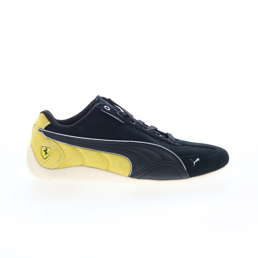 Puma Scuderia Ferrari Speedcat Mens Black Suede Motorsport Sneakers Shoes
