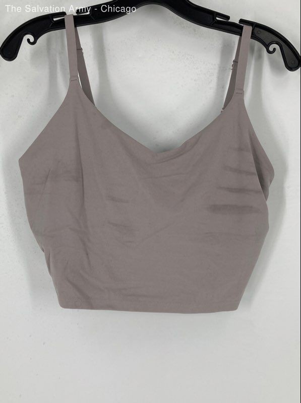 Athleta Womens Mauve Adjustable Straps Activewear Sports Bra Size Large