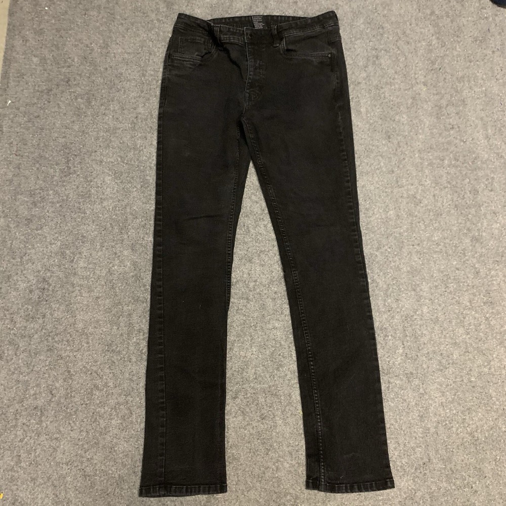 Perfect Jean NYC Slim Fit Jeans Pants Mens Size 34x34 Black Denim Sz 34 TPJ