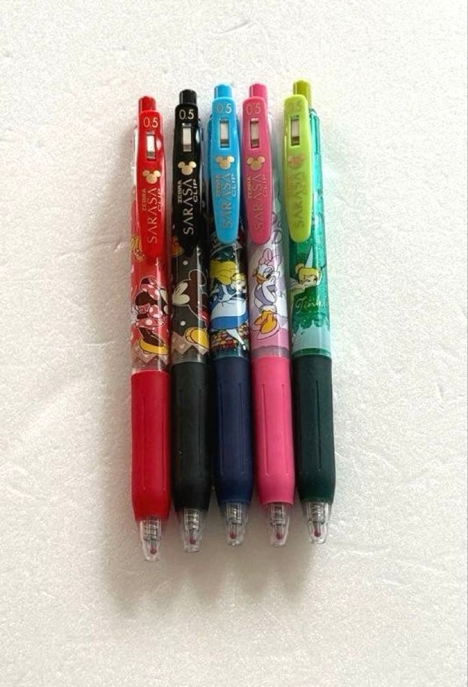 Sarasa Clip Ballpoint Pen 0.5 Disney Collection Limited 5 Color Set Zebra #8c6c6