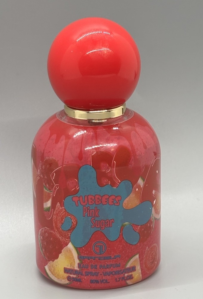 Tubbees Pink Sugar Eau de Parfum by Grandeur 1.7 oz / 50 ml EDP For Kids - NEW!