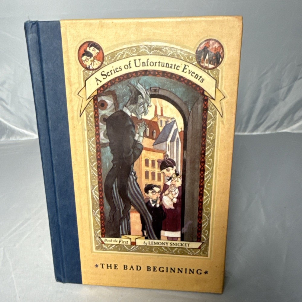 A Series of Unfortunate Events Bad Beginning Lemony Snicket HC 1999 1st Deckled