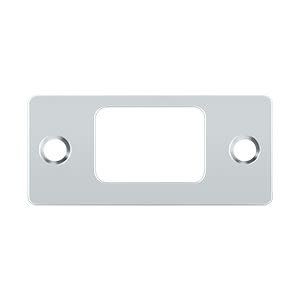 Deltana SP2753 Solid Brass Deadbolt Strike Plate 2-3/4 x 1-1/4 Inch