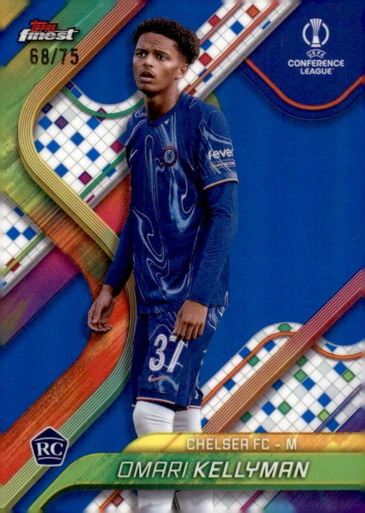 2024-25 Topps Finest Uefa Club Competitions - Omari Kellyman #142 (RC) /75