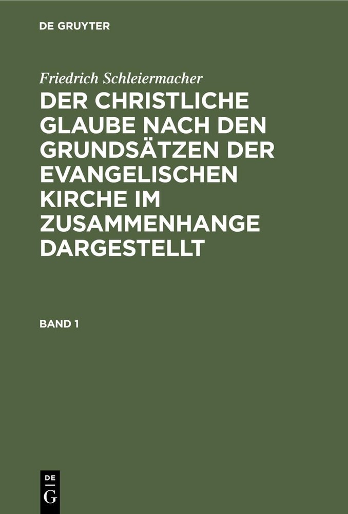Friedrich Schle Friedrich Schleiermacher: Der Christliche Glaube Nach (Hardback)Another great item from Rarewaves USA | Free delivery!