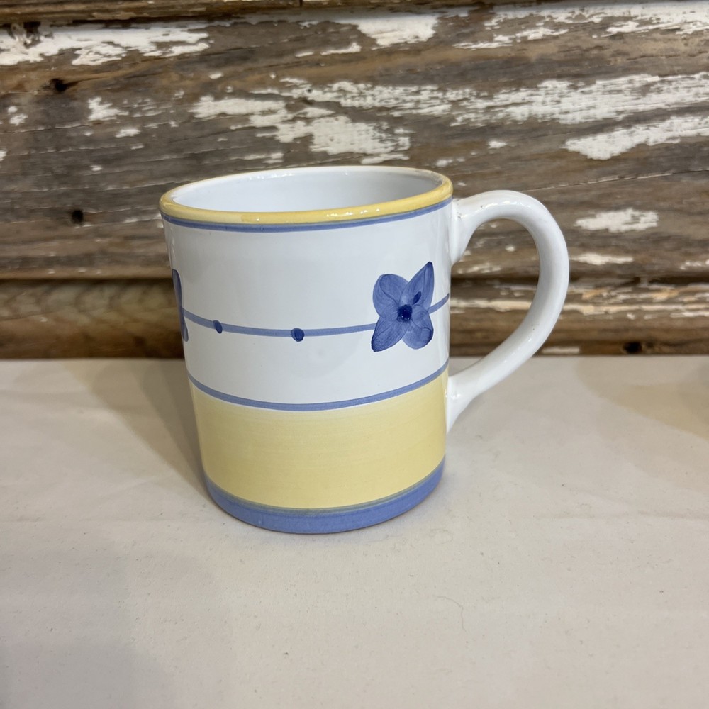 Caleca Marina  Mug 45889 Hand Painted Made in Italy Floral  (3 available)