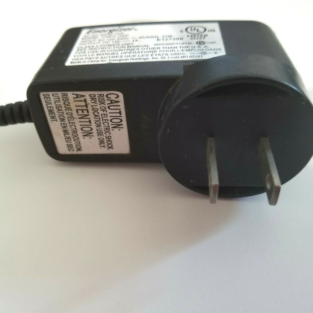 Energizer CHPC-ADP AC DC Power Supply Adapter Output 12V 1A for Battery Charger