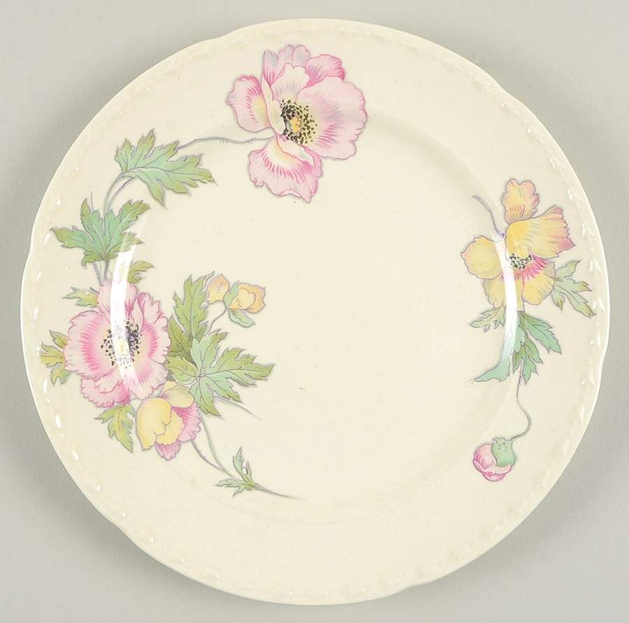 Crooksville James California Poppy Salad Plate 1343871