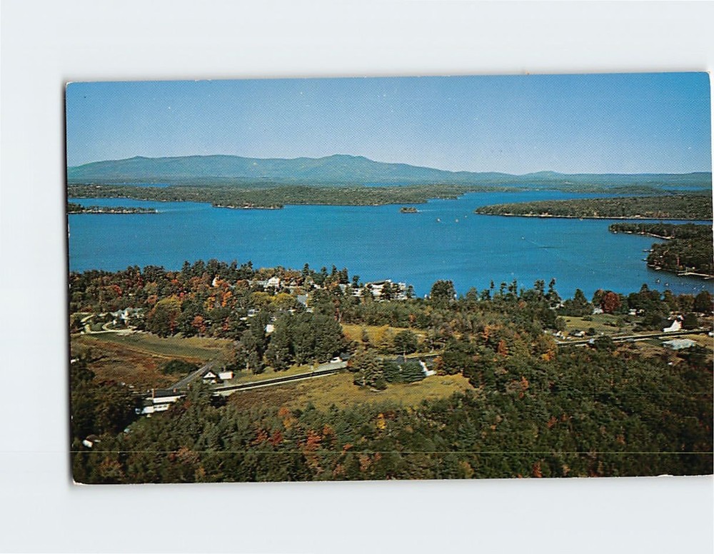 Postcard Aerial View of Lake Winnipesaukee New Hampshire USA