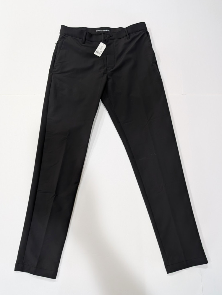 Banana Republic Mens Performance Chino Pants Black 34x34 NMP1167C NWT Ships Free