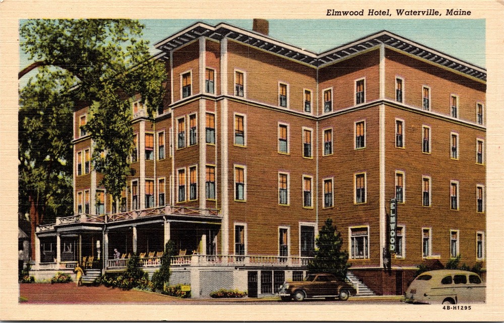 Elmwood Hotel Waterville Maine ME Unposted Postcard