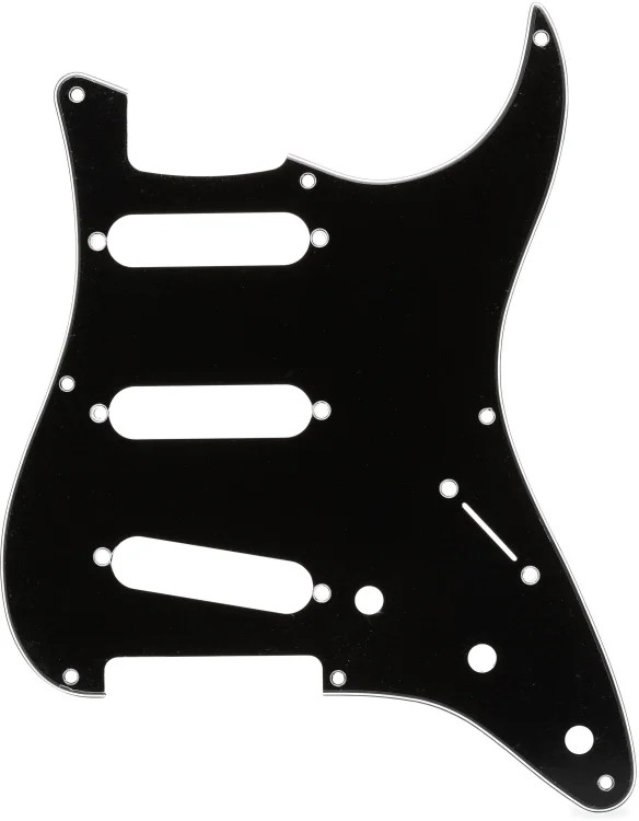 Fender 8-hole '50s Vintage Style Stratocaster S/S/S Pickguard - Black